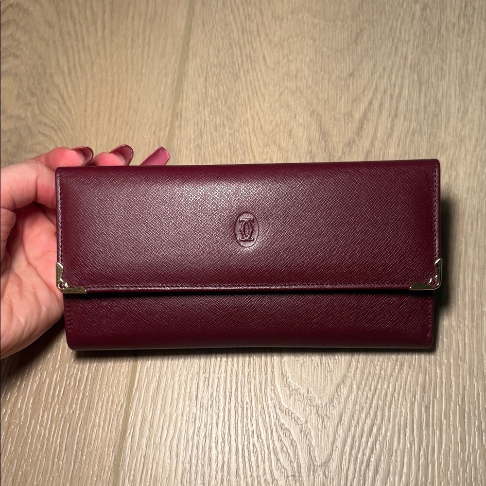 Cartier Burgundy Wallet NEW